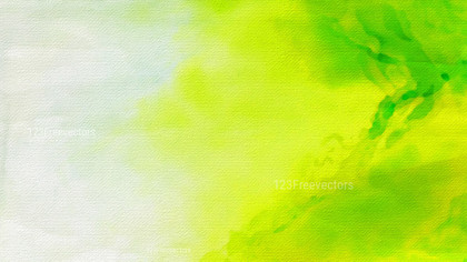 Green Yellow and White Aquarelle Background