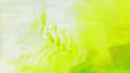 Green Yellow and White Grunge Watercolour Background