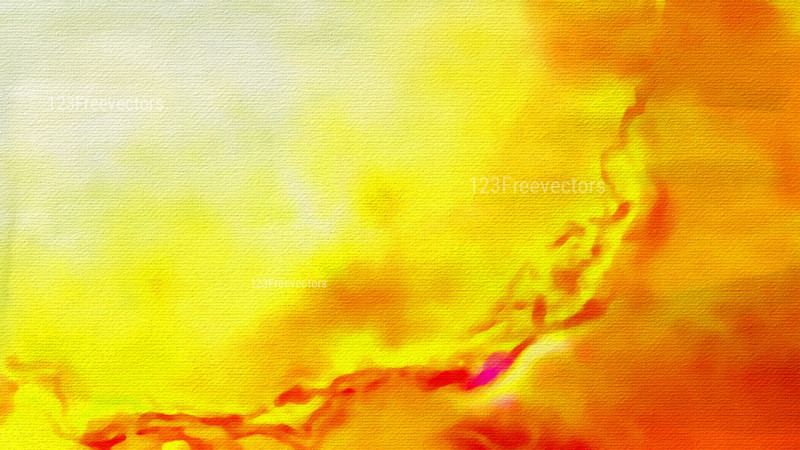 Red White and Yellow Watercolor Background