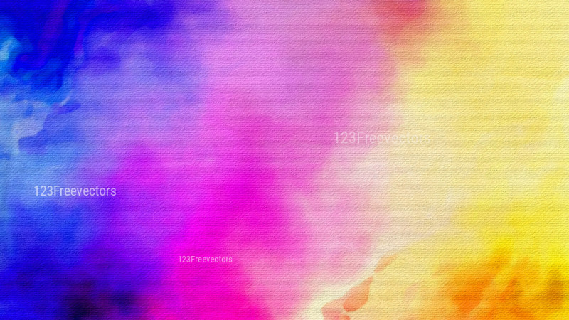 Pink Blue and Orange Distressed Watercolour Background Image