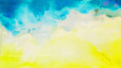 Yellow Grey and Blue Watercolor Texture