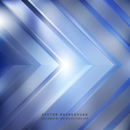 Abstract Blue Arrow Background Design