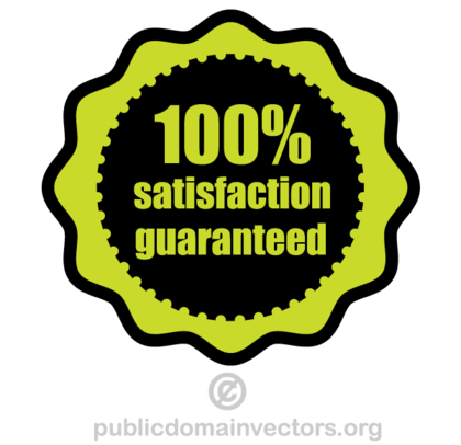 Free 100% Satisfaction Guaranteed Vector