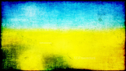 Blue and Yellow Grunge Background Texture Image