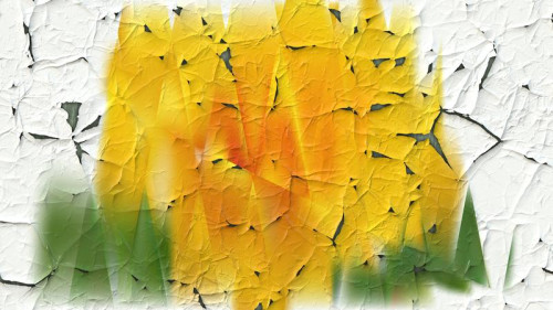 Orange White and Green Cracked Wall Background Image