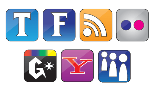 Free Vector Set of Social Icons