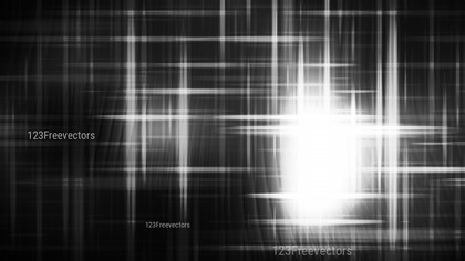 Black and White Futuristic Glowing Light Stripes Background