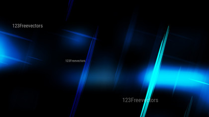 Abstract Cool Blue Futuristic Glowing Stripes Background Design
