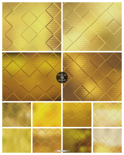 12 Gold Square Background Pack 06
