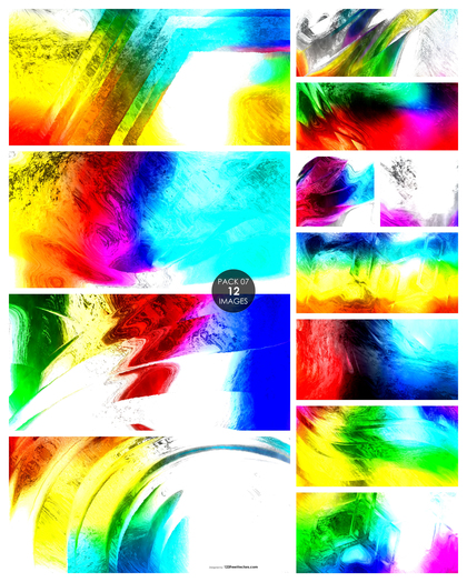12 Colorful Painting Texture Background Pack 07