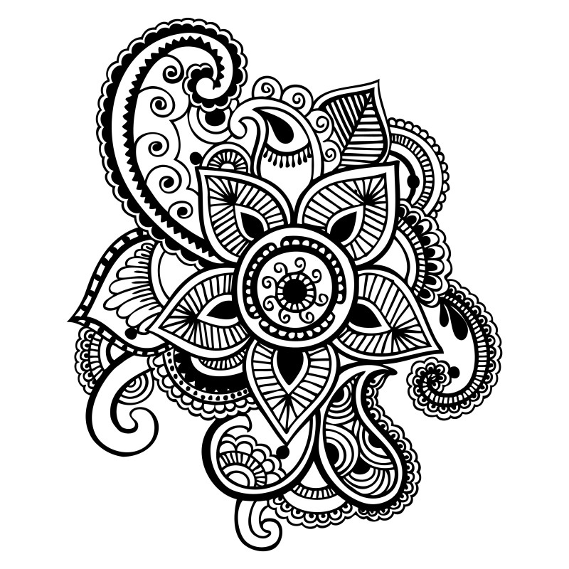 Hand Drawn Paisley Vector