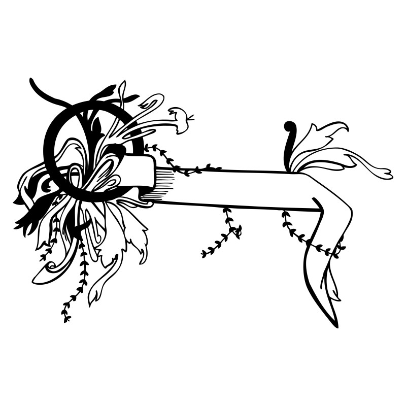 Hand Drawn Floral Banner Vector