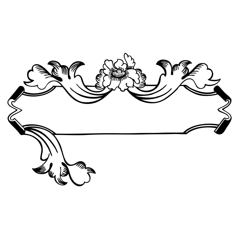 Hand Drawn Floral Banner Vector Image
