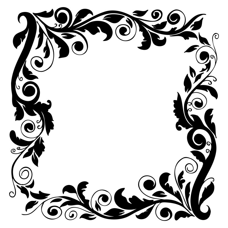 Hand Drawn Floral Frame Vector