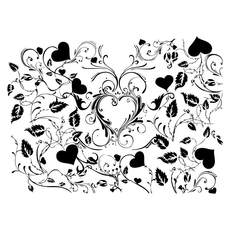Hand Drawn Floral Vector Image