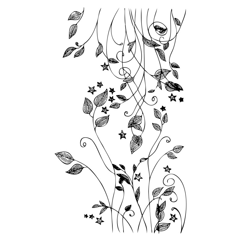 Hand Drawn Floral Design Vector Image