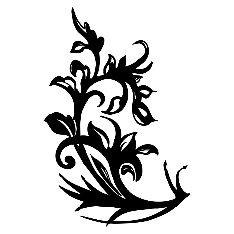 Hand Drawn Floral Design Vector