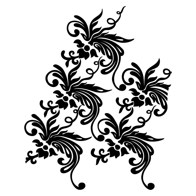 Hand Drawn Floral Design Vector Image