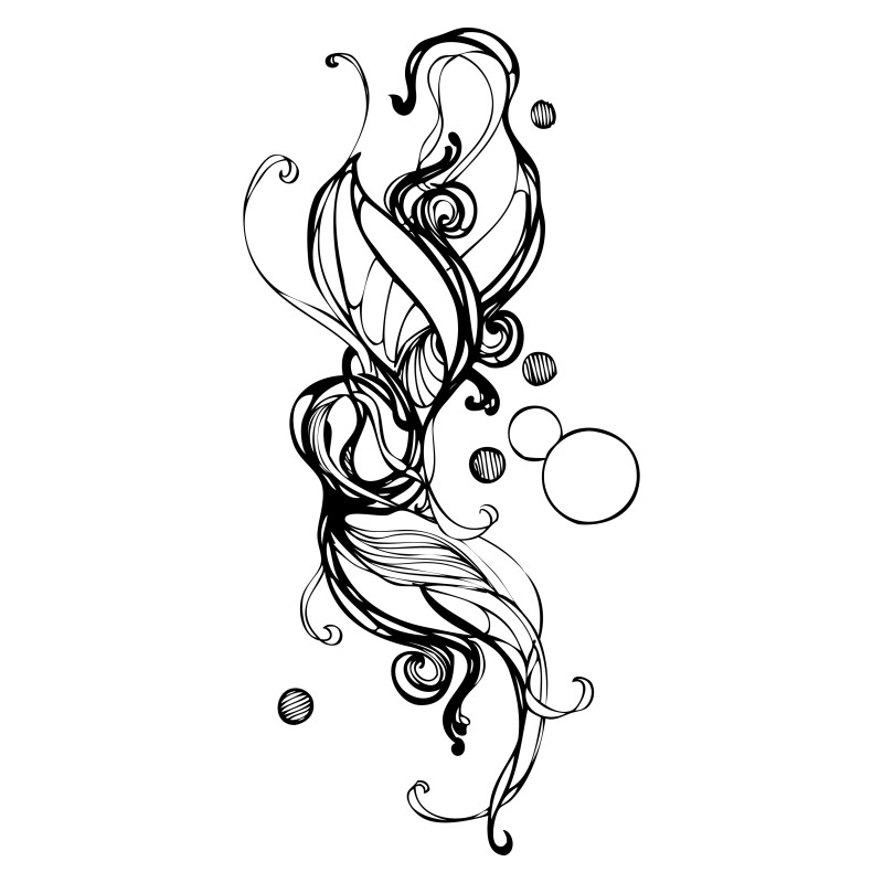 Hand Drawn Floral Design Vector Image
