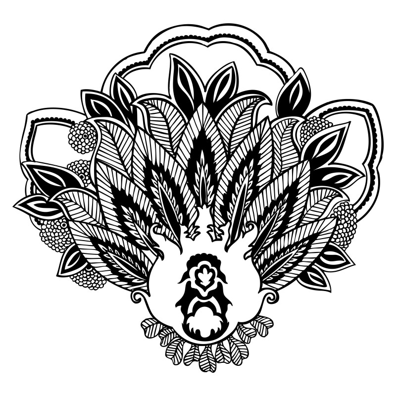 Hand Drawn Floral Design Vector