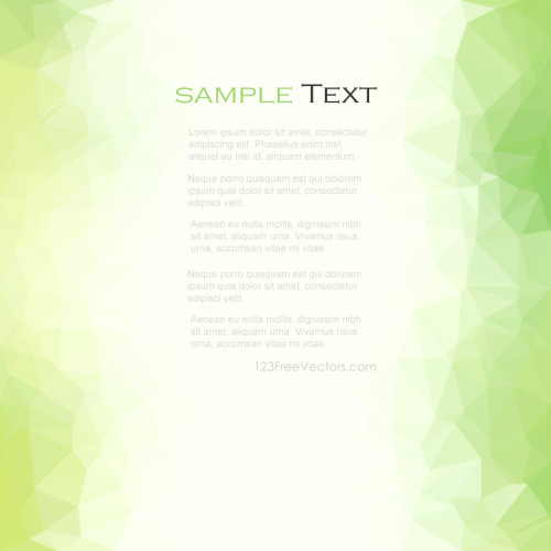 Polygonal Light Green Background Clip Art