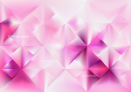 Abstract Pink and White Polygon Background Vector Image
