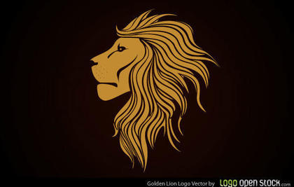 Golden Lion Logo Vector Free