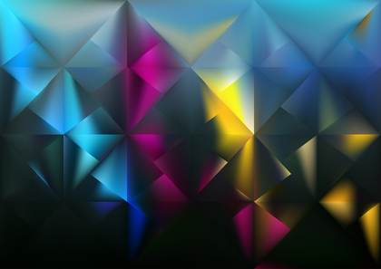 Pink Blue and Yellow Polygon Background Design Vector Eps
