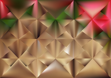 Pink Green and Brown Polygon Background Graphic Design Vector