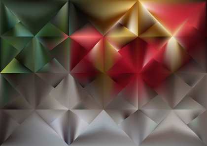 Abstract Red Brown and Green Polygonal Background Design Vector Image