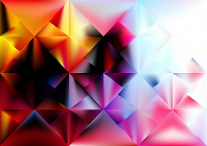Red Orange and Blue Polygon Background Template