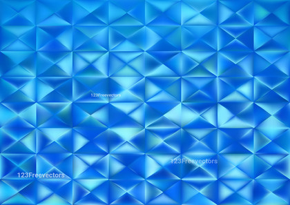 Abstract Blue Geometric Triangle Background