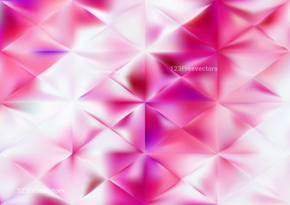 Abstract Pink and White Geometric Triangle Pattern Background