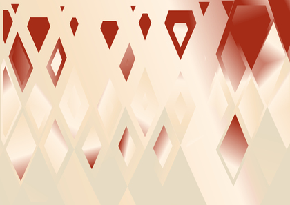 Beige and Red Geometric Triangle Background Vector Graphic