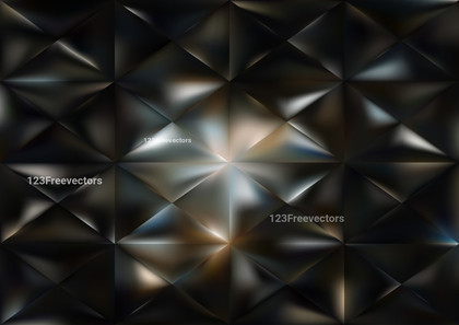 Abstract Black Blue and Brown Triangle Background Design