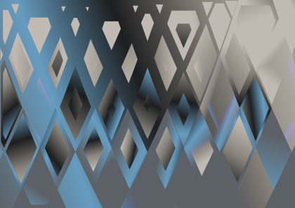 Abstract Blue Brown and Grey Triangle Pattern Background