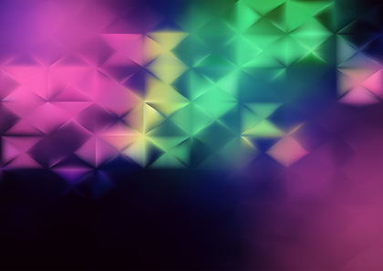 Blue Pink and Green Triangular Pattern Background Vector Graphic