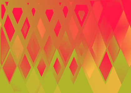 Abstract Green Orange and Pink Triangle Background