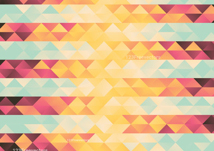 Abstract Pink Blue and Yellow Triangle Background