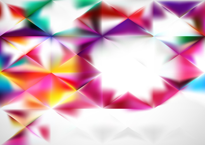 Abstract Pink Green and Yellow Triangle Pattern Background Design