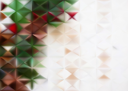 Red Brown and Green Geometric Triangle Background Illustrator