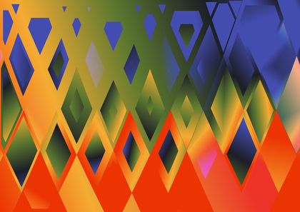 Abstract Red Green and Blue Triangle Background Vector