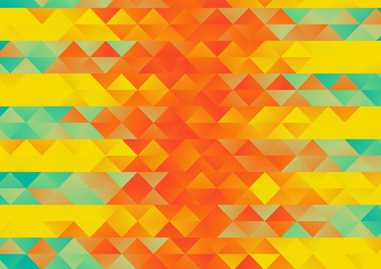 Red Orange and Blue Triangular Background Vector Graphic