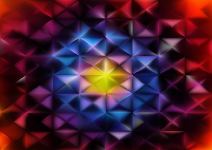 Abstract Red Yellow and Blue Triangular Background Illustrator