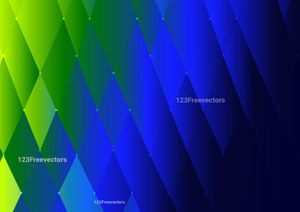 Blue and Green Gradient Triangle Background