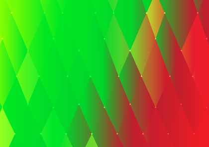 Abstract Red and Green Gradient Triangle Background Design