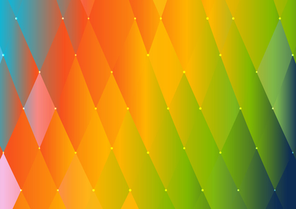 Blue Green and Orange Gradient Geometric Triangle Pattern Background