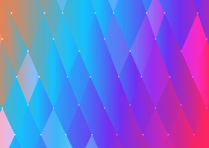 Pink Blue and Orange Gradient Geometric Triangle Background Vector Graphic