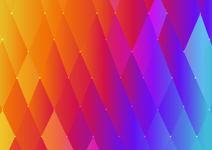 Red Orange and Blue Gradient Geometric Triangle Background