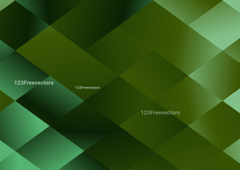 Abstract Dark Green Gradient Geometric Triangle Pattern Background Illustration